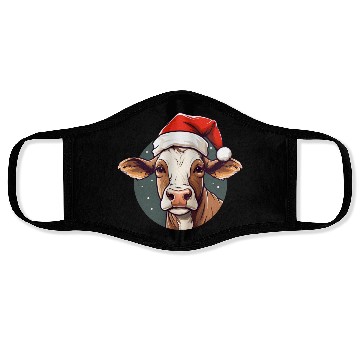 Discover Cow Christmas Face Masks