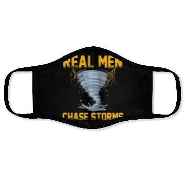 Discover Storm Spotter | Storm Chaser Storm Warnings Gift Face Masks
