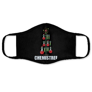 Discover Oh Chemistree Christmas Chemistry Science teacher Face Masks
