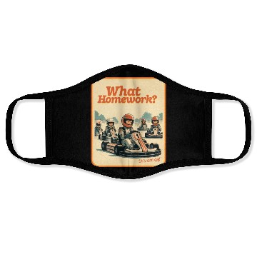 Discover What Homework? It’s Race Day! Face Masks