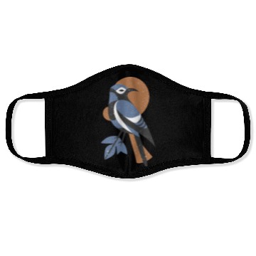 Discover Blue Jay Wild Bird Face Masks