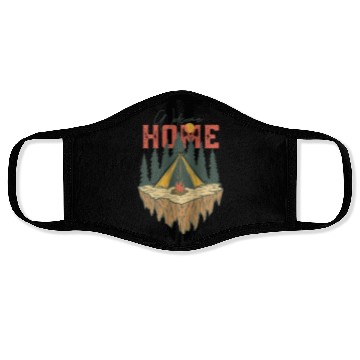 Discover Welcome Home Camping Face Masks