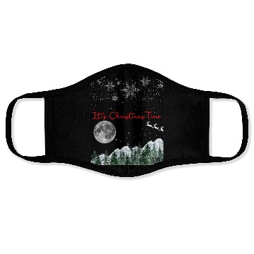 Discover It s Christmas Time 3 1 black Face Masks