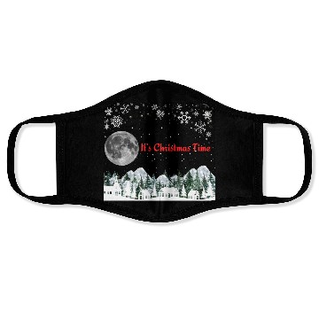 Discover It s Christmas Time 3 3 black Face Masks