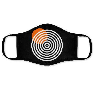 Discover homelon orange dot invert Face Masks