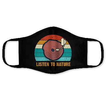 Discover Environment listen to nature Face Masks