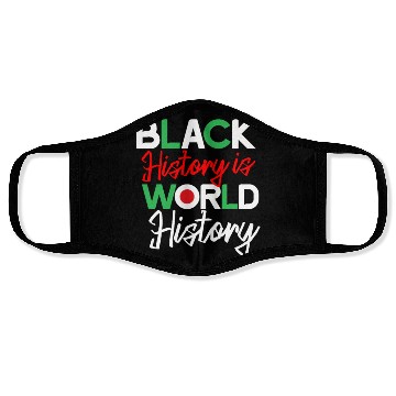 Discover Black History is World History Face Masks