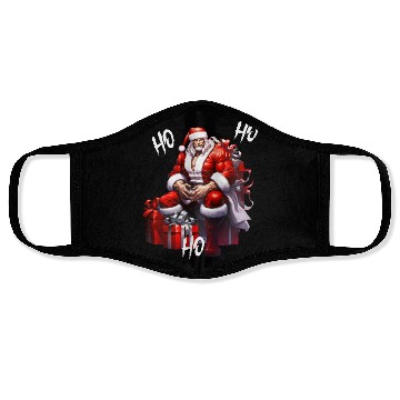 Discover Ho Ho Ho Gym Santa Face Masks