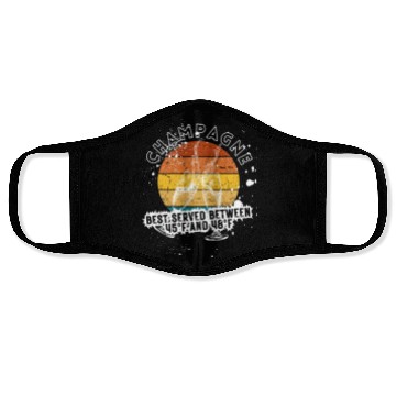 Discover Champagne Best Served Between 45°F And 48°F Face Masks