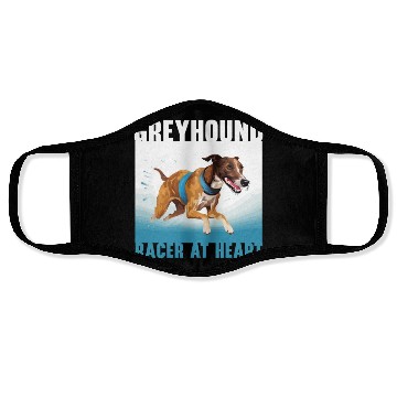 Discover Greyhound Racing Dog Breed Race Greyhound Owner Face Masks