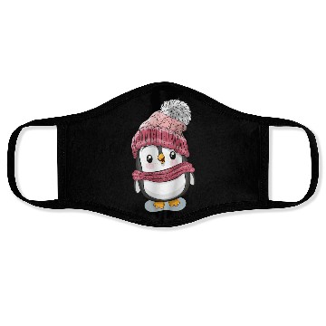 Discover penguins Face Masks