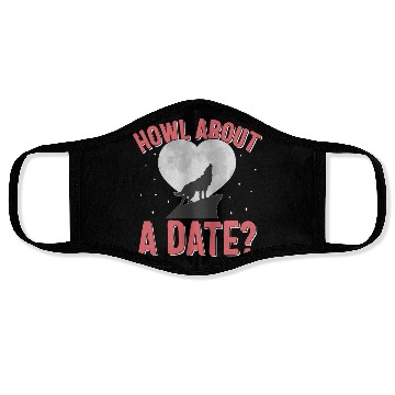Discover Valentines Day Face Masks, Howl About A Date Howling