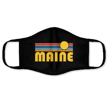 Discover Maine Sunset Maine Face Masks