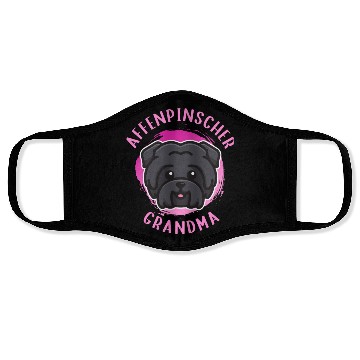 Discover Affenpinscher Grandma Monkey Terrier Dog Face Masks