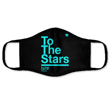 Discover To The Stars Light Blue Face Masks