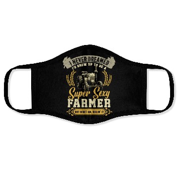 Discover Farmer In Training Face Masks