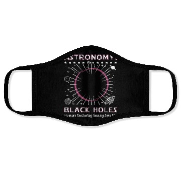 Discover Astronomy black hole Face Masks