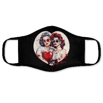 Discover Valentines Day Outfit For Her And Her in love Face Masks