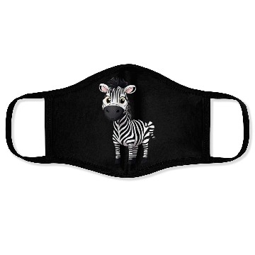 Discover Zebra Comic Face Masks
