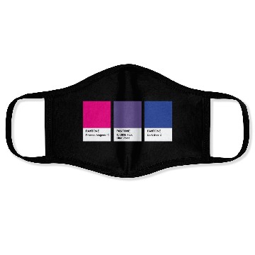 Discover LGBT COLOR PANTONE PALLETE BISEXUAL COMMUNITY Face Masks