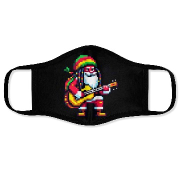 Discover Reggae Rhythms with Santa - Christmas Beat Face Masks