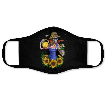 Discover Skeleton Plants Gardener Face Masks