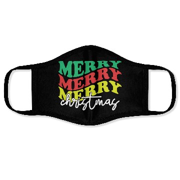 Discover Merry merry merry Christmas, Xmas Design Face Masks
