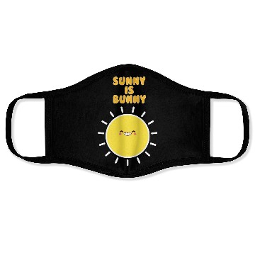 Discover sunny is bunny Face Masks