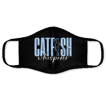 Discover Catfish Whisperer Catfishing Angler Noodler Face Masks