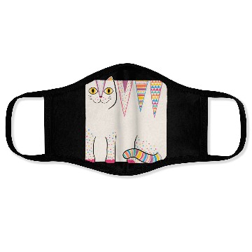 Discover White Loaf Cat Face Masks