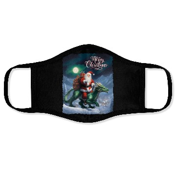 Discover GREEN DRAGON CHRISTMAS Face Masks