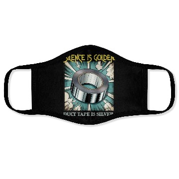 Discover Hilarious Silence is Golden Face Masks