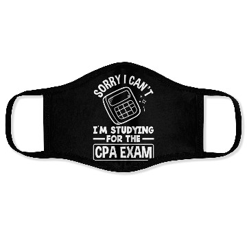Discover CPA Exam Funny Accounting Student Gift Face Masks