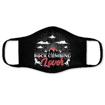 Discover Rock Climbing Lover Face Masks