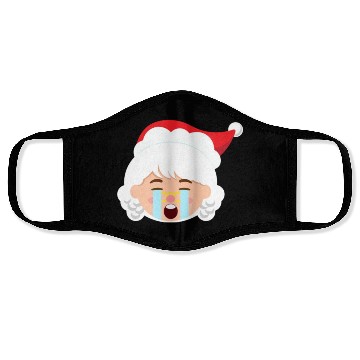 Discover Mrs Claus Emoticons Crying Out Loud Christmasfunny Face Masks