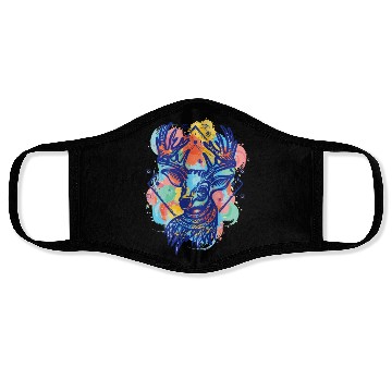 Discover Winter Wonderland: Deer Color Design Face Masks
