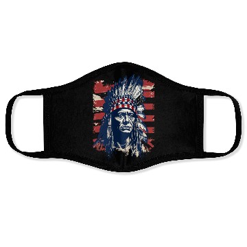 Discover Indian Native American Chief Feather Headdress Face Masks