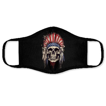 Discover Skull Indian Chief Native American USA Face Masks