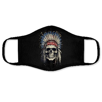 Discover Skull Indian Chief Native American USA Face Masks