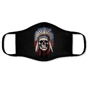 Discover Skull Indian Chief Native American USA Face Masks