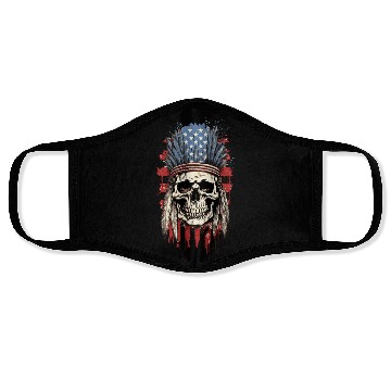Discover Skull Indian Chief Native American USA Face Masks