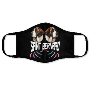 Discover Lover Saint Bernard dog Face Masks