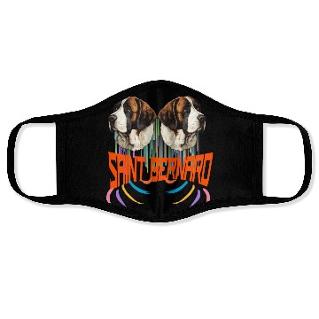 Discover Saint Bernard Dog Dad - Saint Bernard Dad b Face Masks
