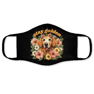 Discover Dog Lovers Golden Retriever Face Masks