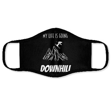 Discover ski skiing Face Masks