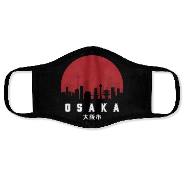 Discover Osaka Typography Face Masks - Urban Statement