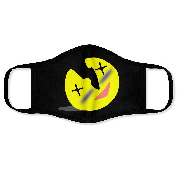 Discover Mood Funny Silly Face Cartoon Smile Design Face Masks