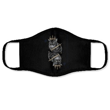 Discover Cat Spades King Playing Card Cat Daddy Cat Mom Face Masks