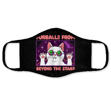 Discover Cat Alien, Aliens, UFO, UAP, Space Unknown Flight Face Masks
