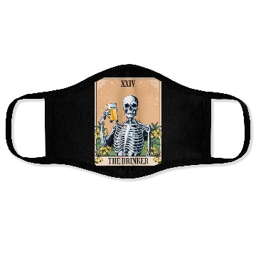 Discover Funny Tarot Card Craft Beer Alcohol Face Masks